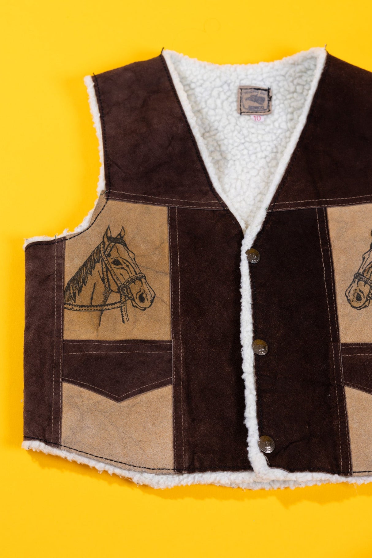 Vintage Western Horse Vest (Kids - 10)