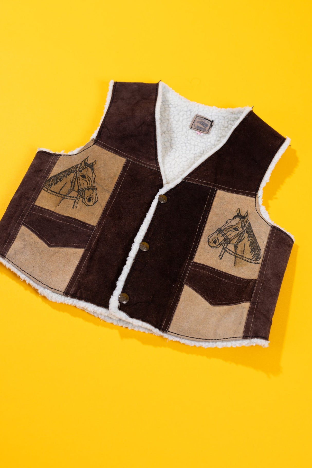 Vintage Western Horse Vest (Kids - 10)