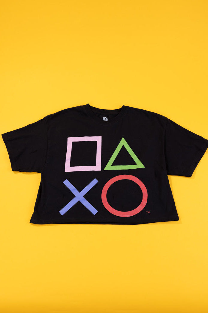 Upcycled 2017 Playstation Crop Top