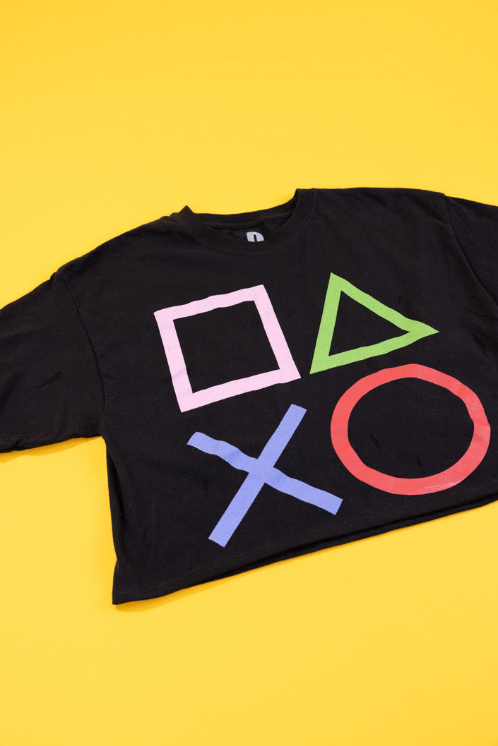 Upcycled 2017 Playstation Crop Top