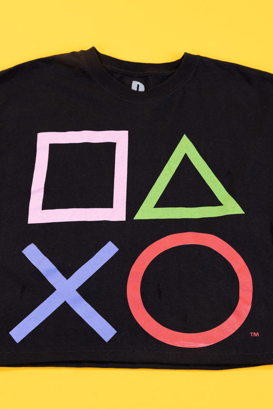 Upcycled 2017 Playstation Crop Top