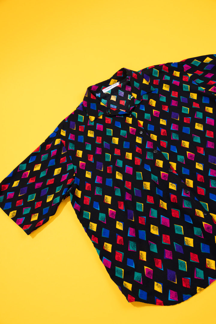 Vintage 80s Diamond Hill Button Up