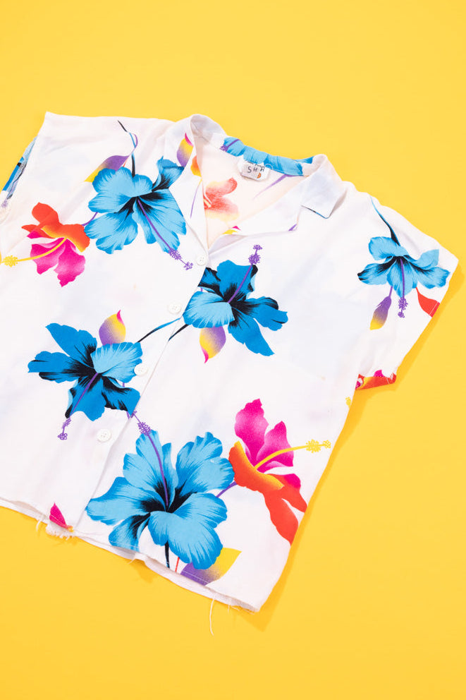 Vintage 90s California Krush Cropped Button Up