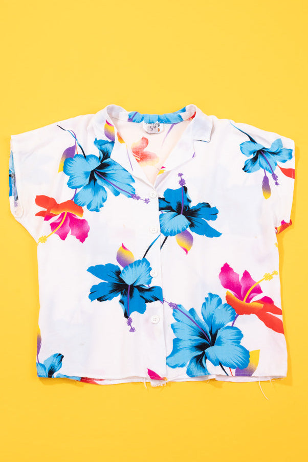 Vintage 90s California Krush Cropped Button Up