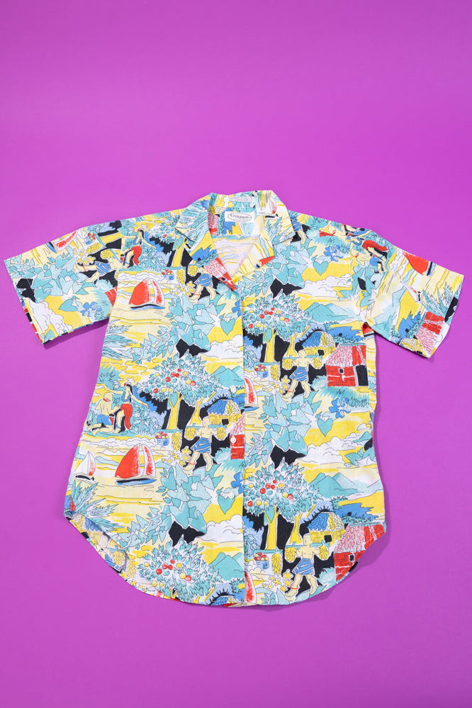 Vintage 80s Creighton Button Up