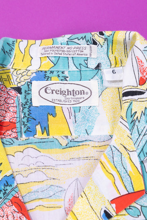 Vintage 80s Creighton Button Up