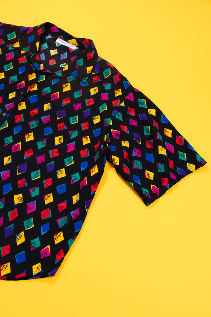 Vintage 80s Diamond Hill Button Up