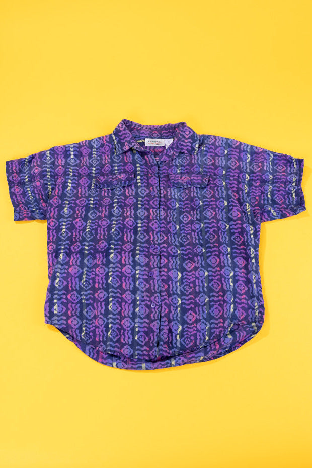 Vintage 90s BGB Basics Retro Button Up