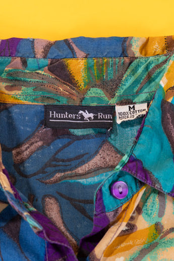Vintage 90s Hunters Run Cropped Button Up
