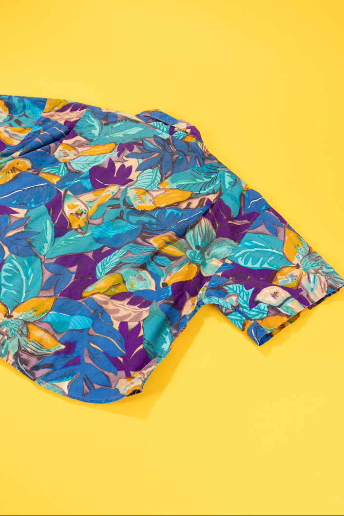 Vintage 90s Hunters Run Cropped Button Up