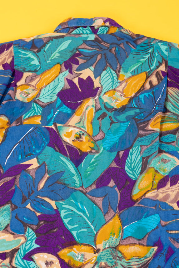 Vintage 90s Hunters Run Cropped Button Up