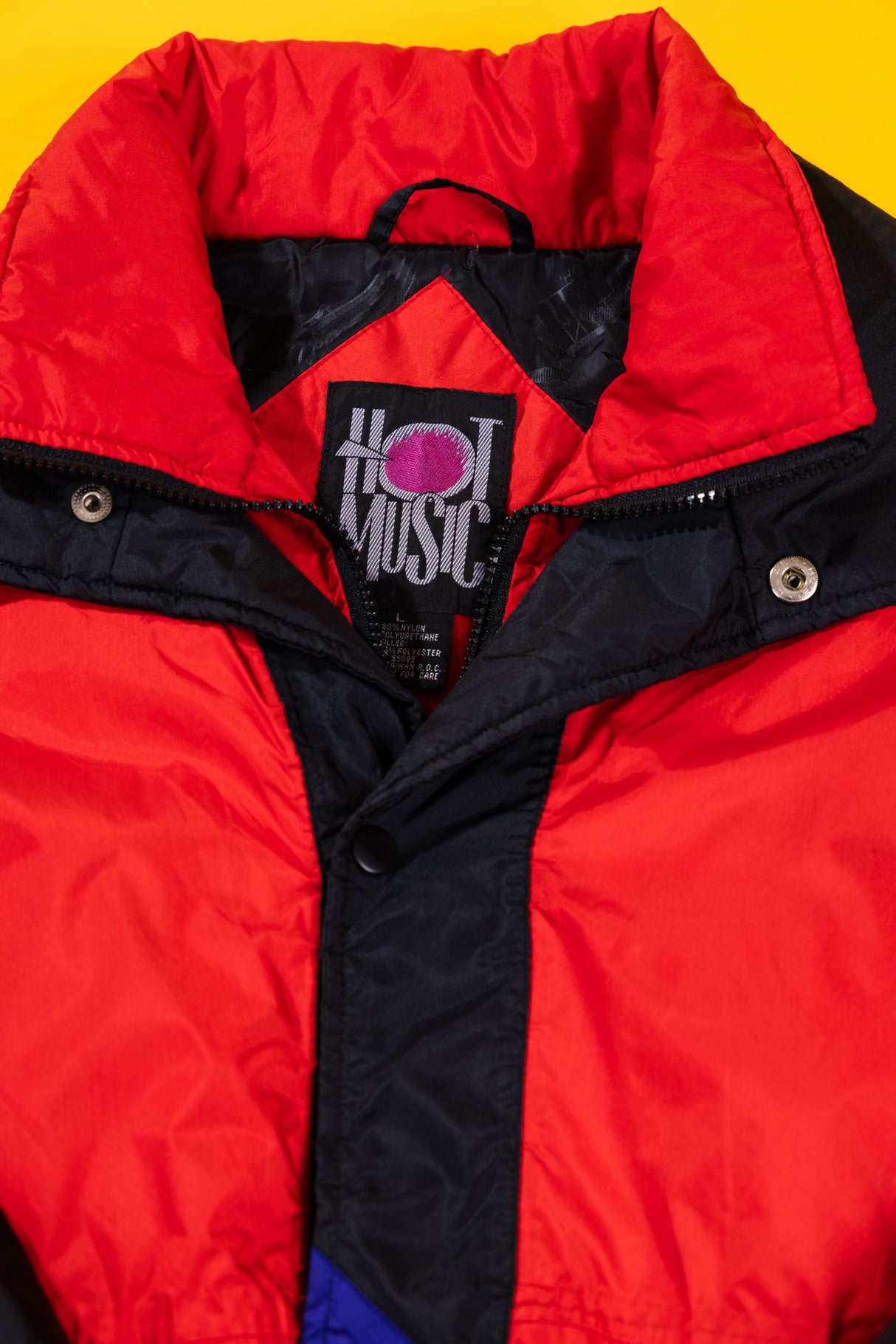 Vintage 80s Hot Music Retro Ski Jacket
