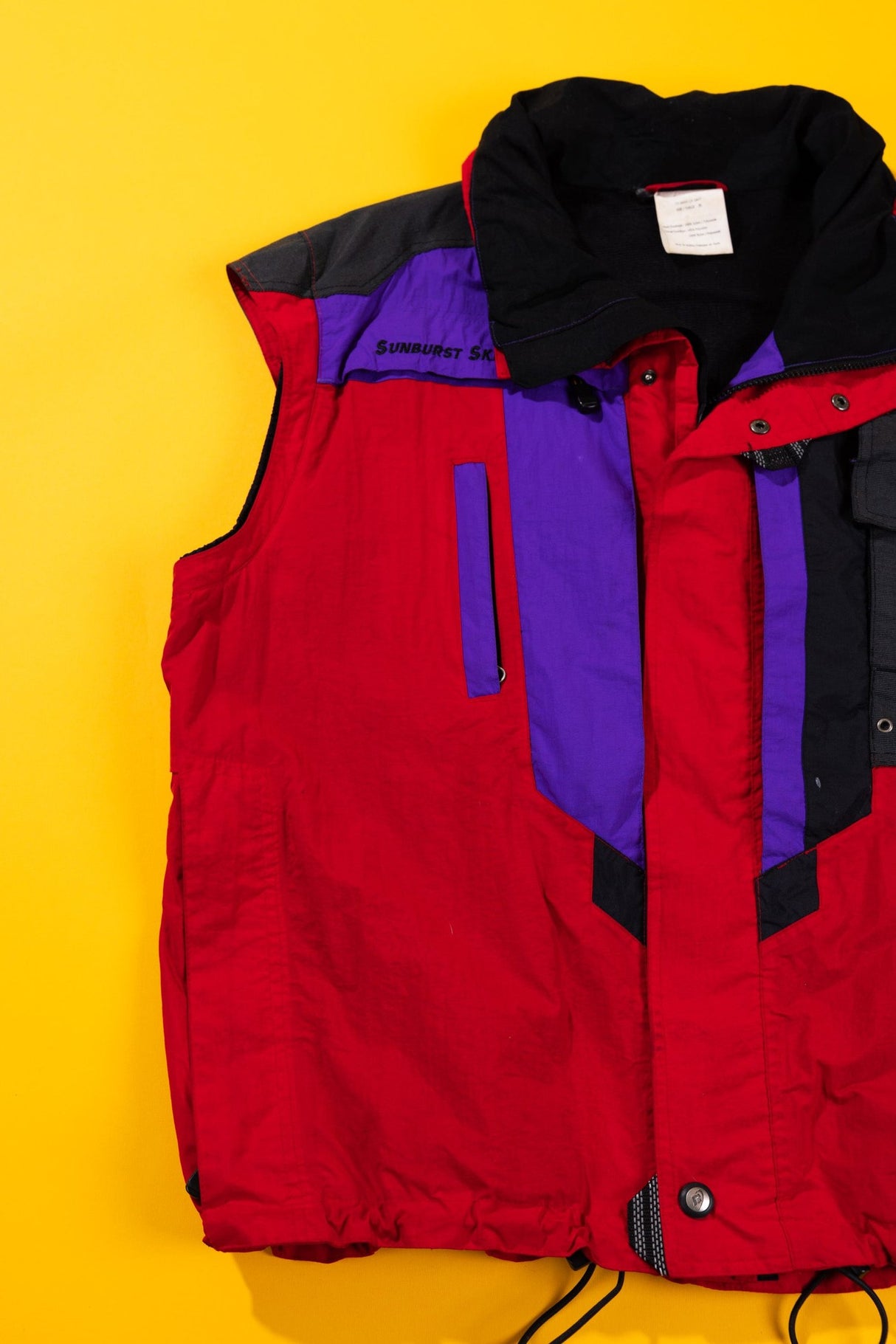 Vintage 90s Sunburst Ski School Vest