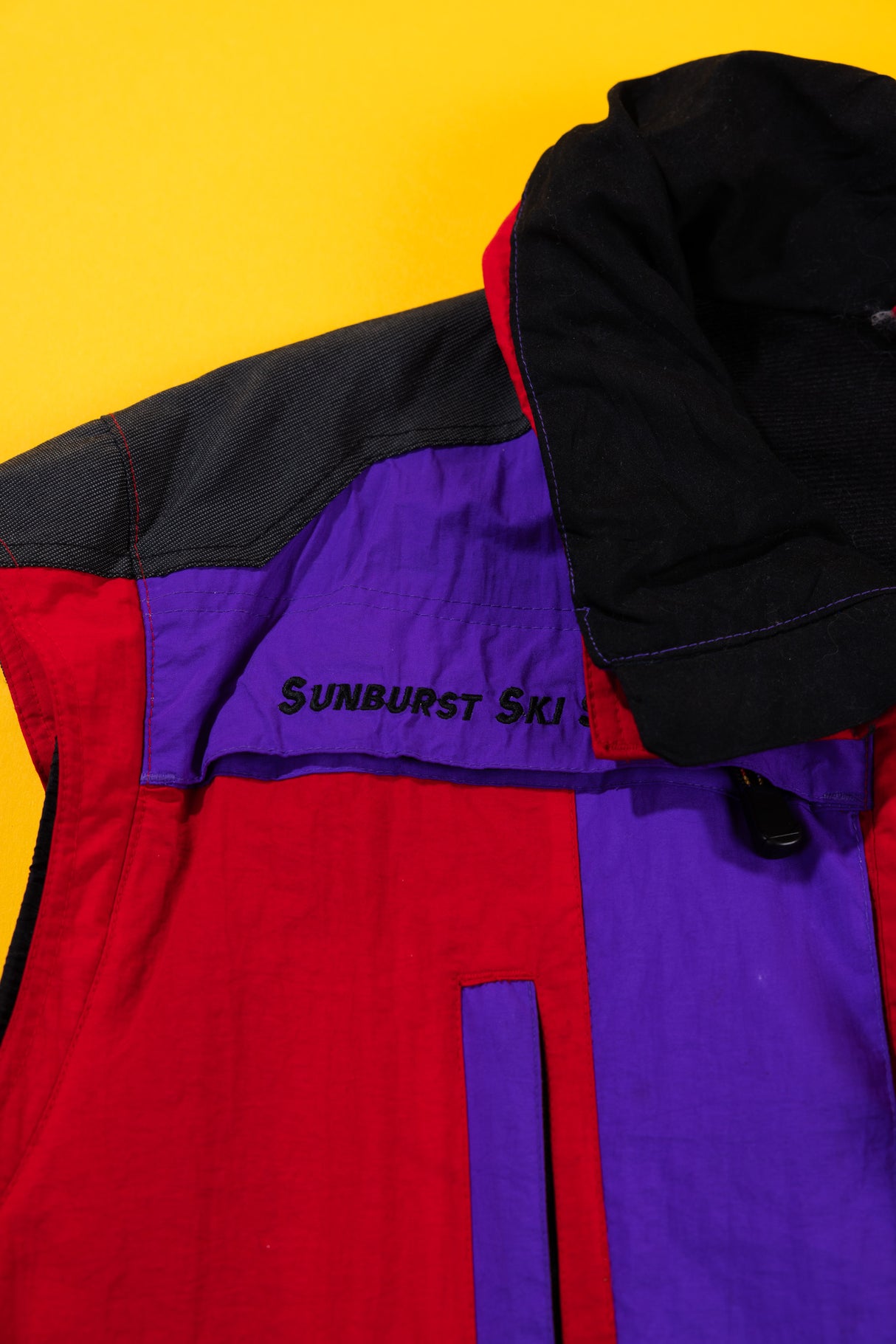 Vintage 90s Sunburst Ski School Vest