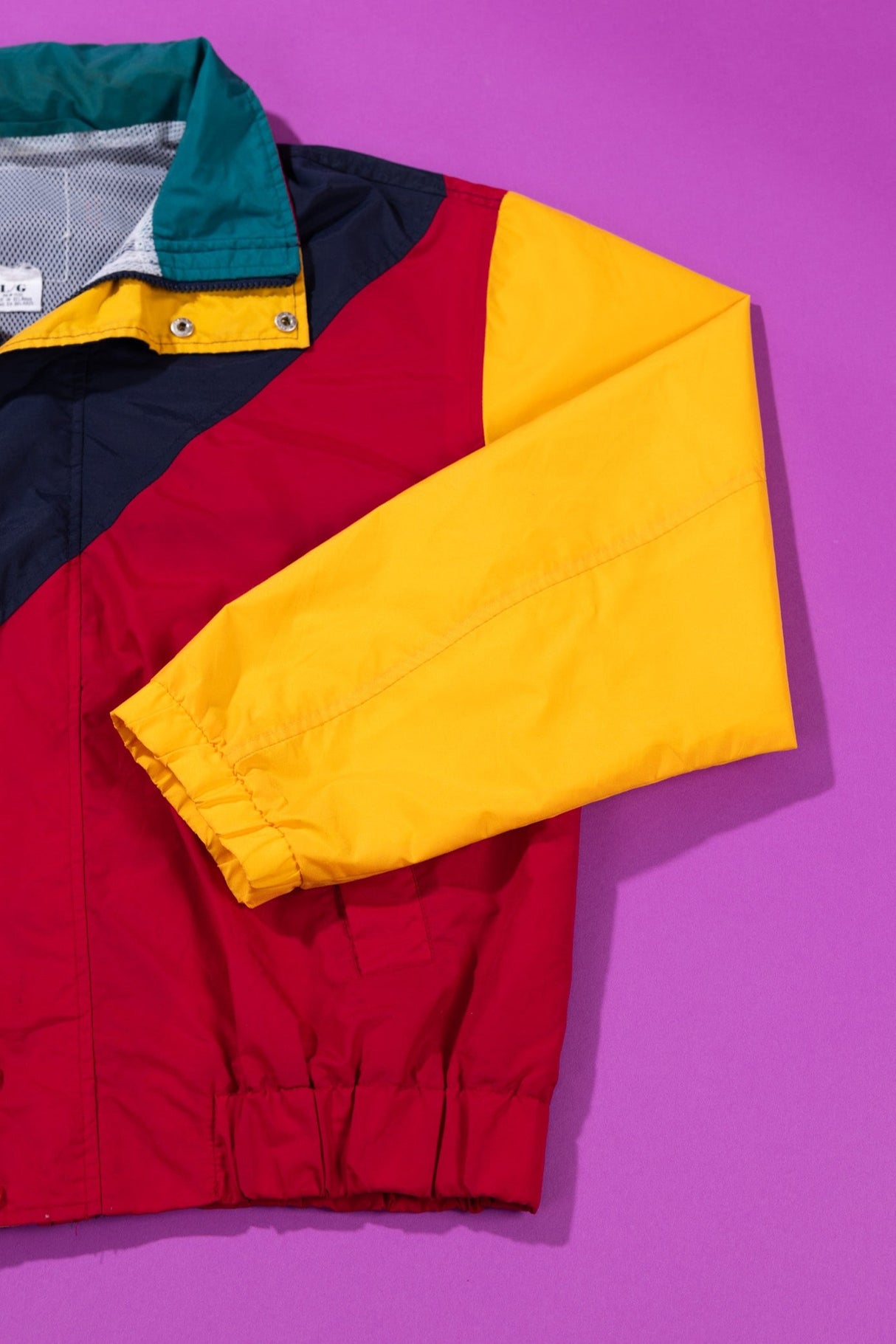 Vintage 90s Color Block Windbreaker (L)