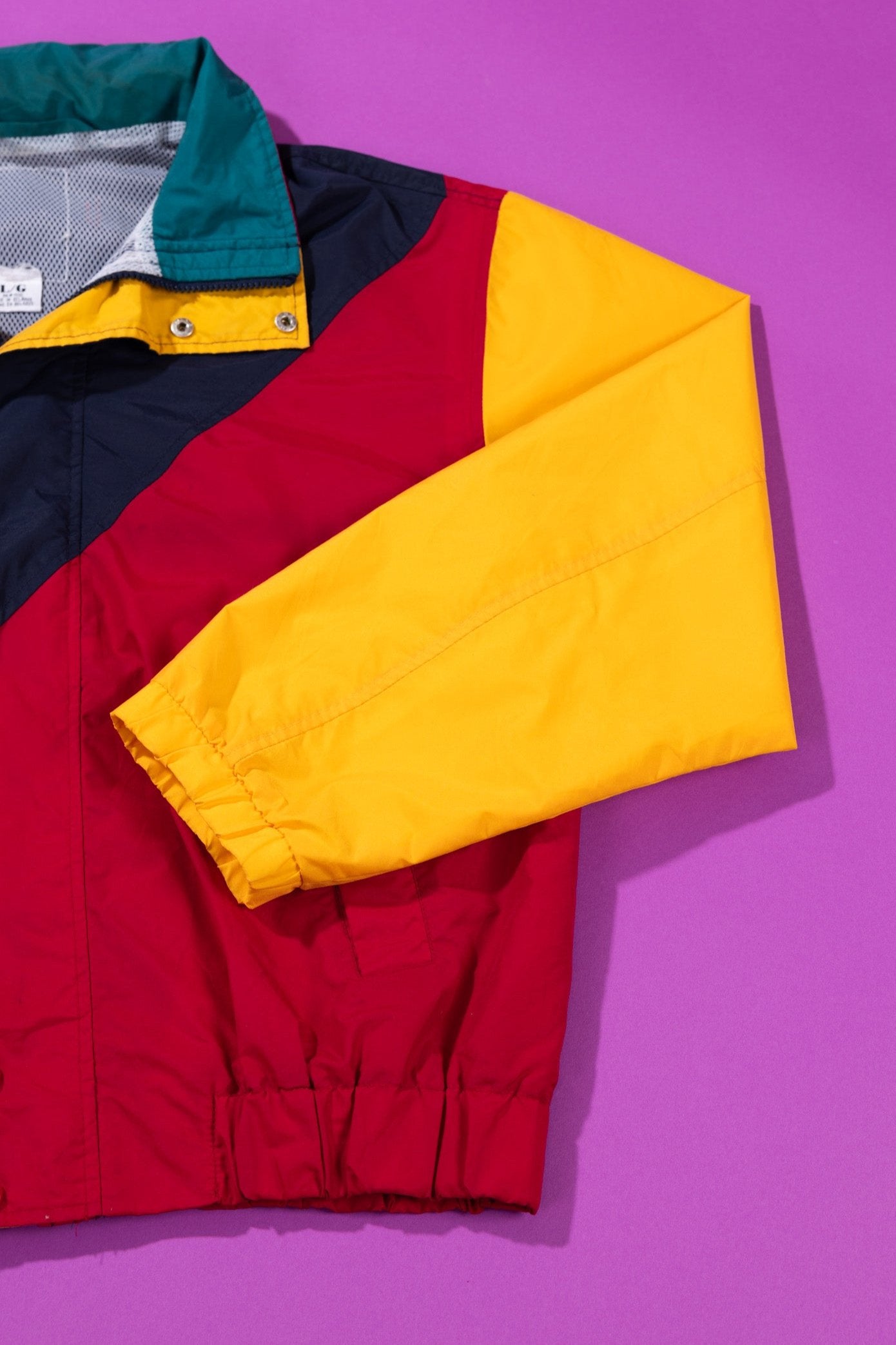Vintage 90s Color Block Windbreaker (L)