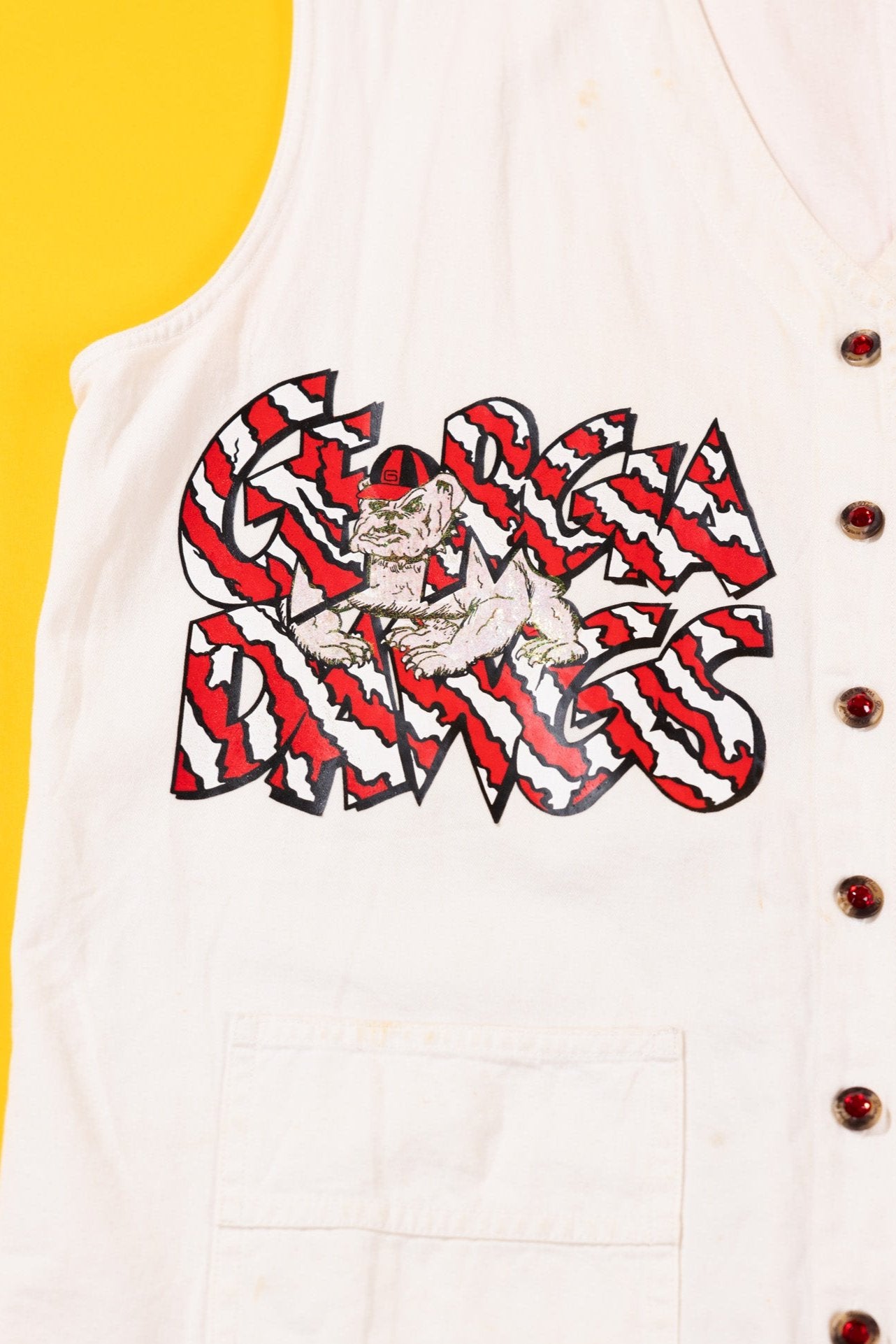 RARE Vintage 1991 The University of Georgia Bulldogs Vest