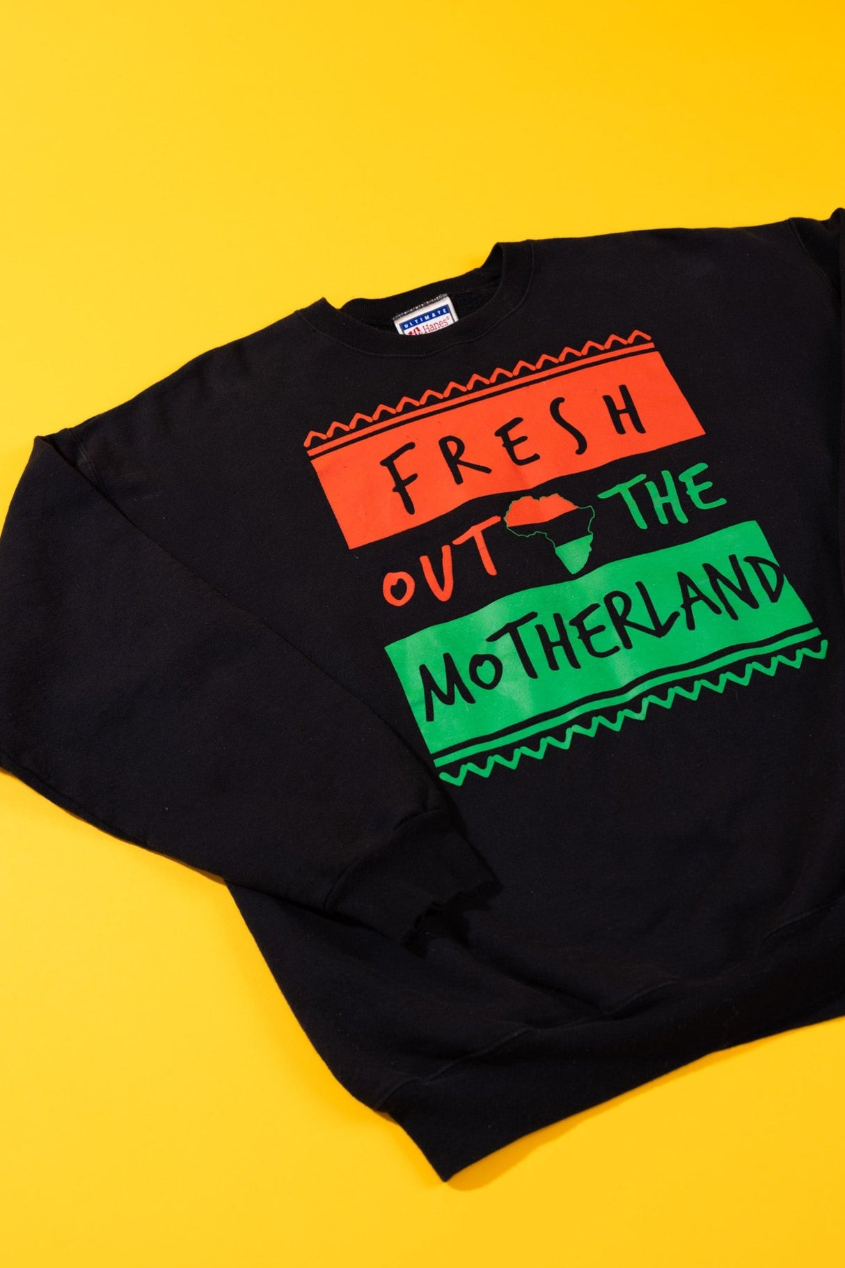 Vintage 90s Fresh Out The Motherland Crewneck Sweater