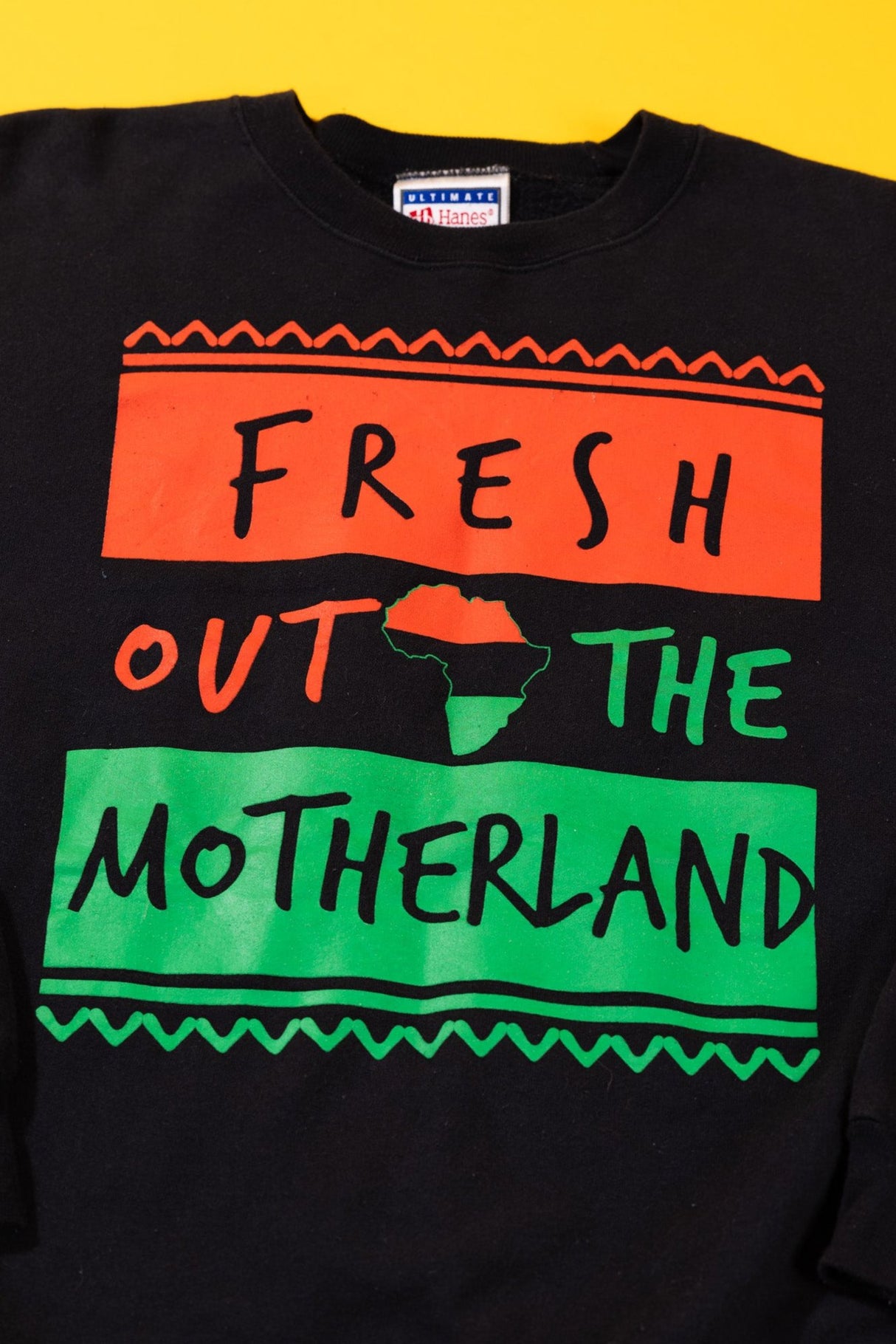 Vintage 90s Fresh Out The Motherland Crewneck Sweater