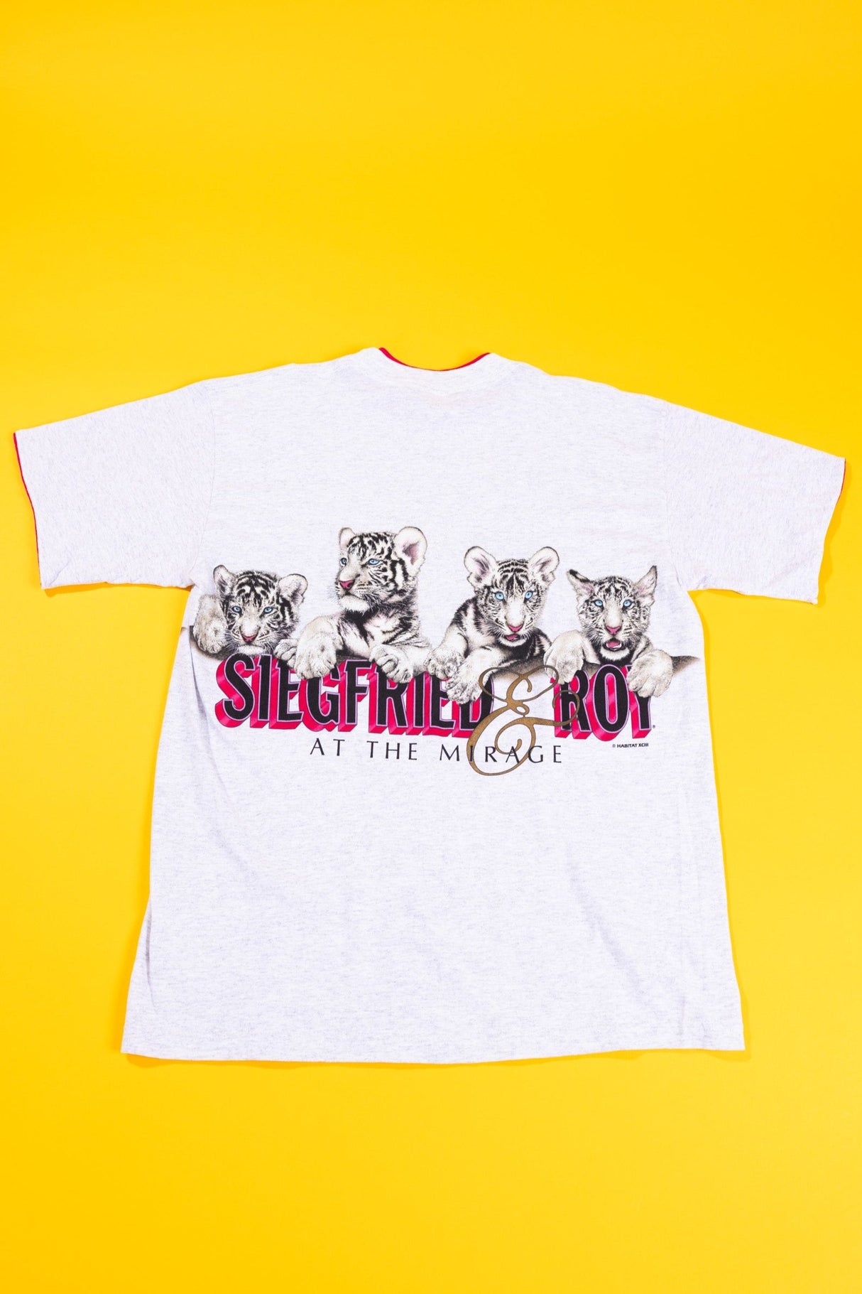 Vintage 1993 Siegfried and Roy Mirage White Tigers T-shirt