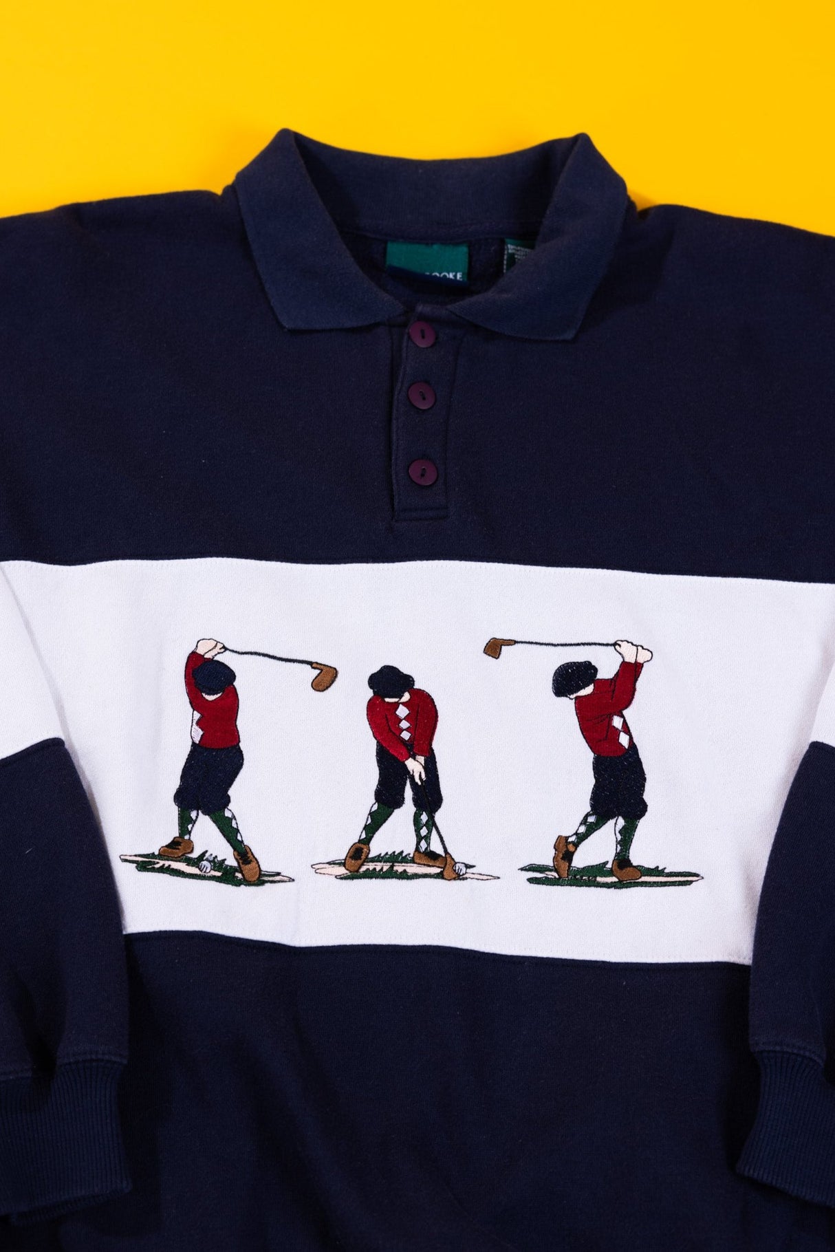 Vintage 90s Claybrooke Sport Golf Sweater