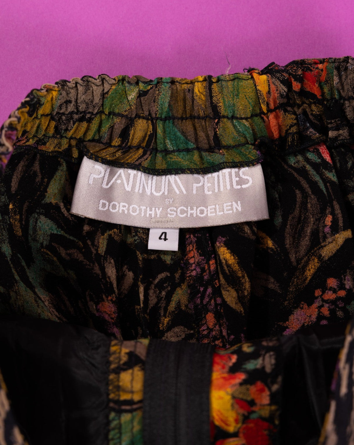 Vintage 90s Platinum Petites Retro Fall Button Up & Shorts Set