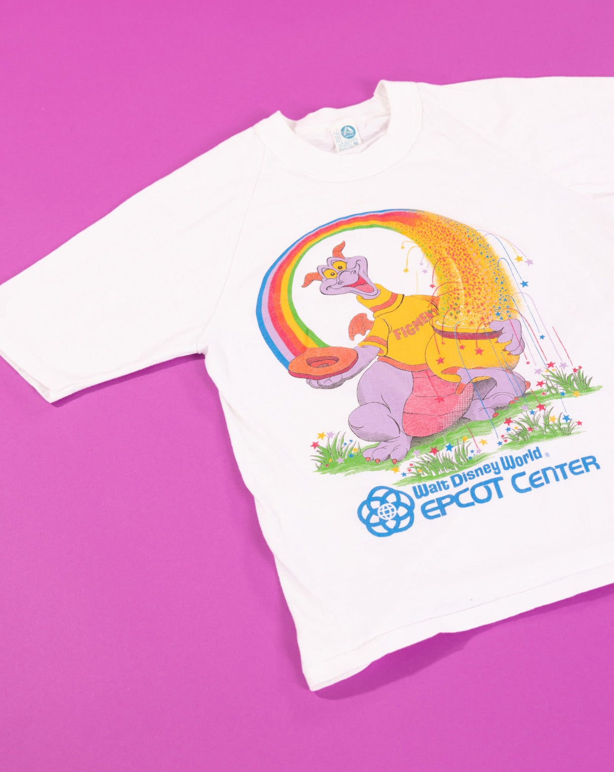 Rare Vintage 80s Walt Disney World Epcot Center Figment T-shirt