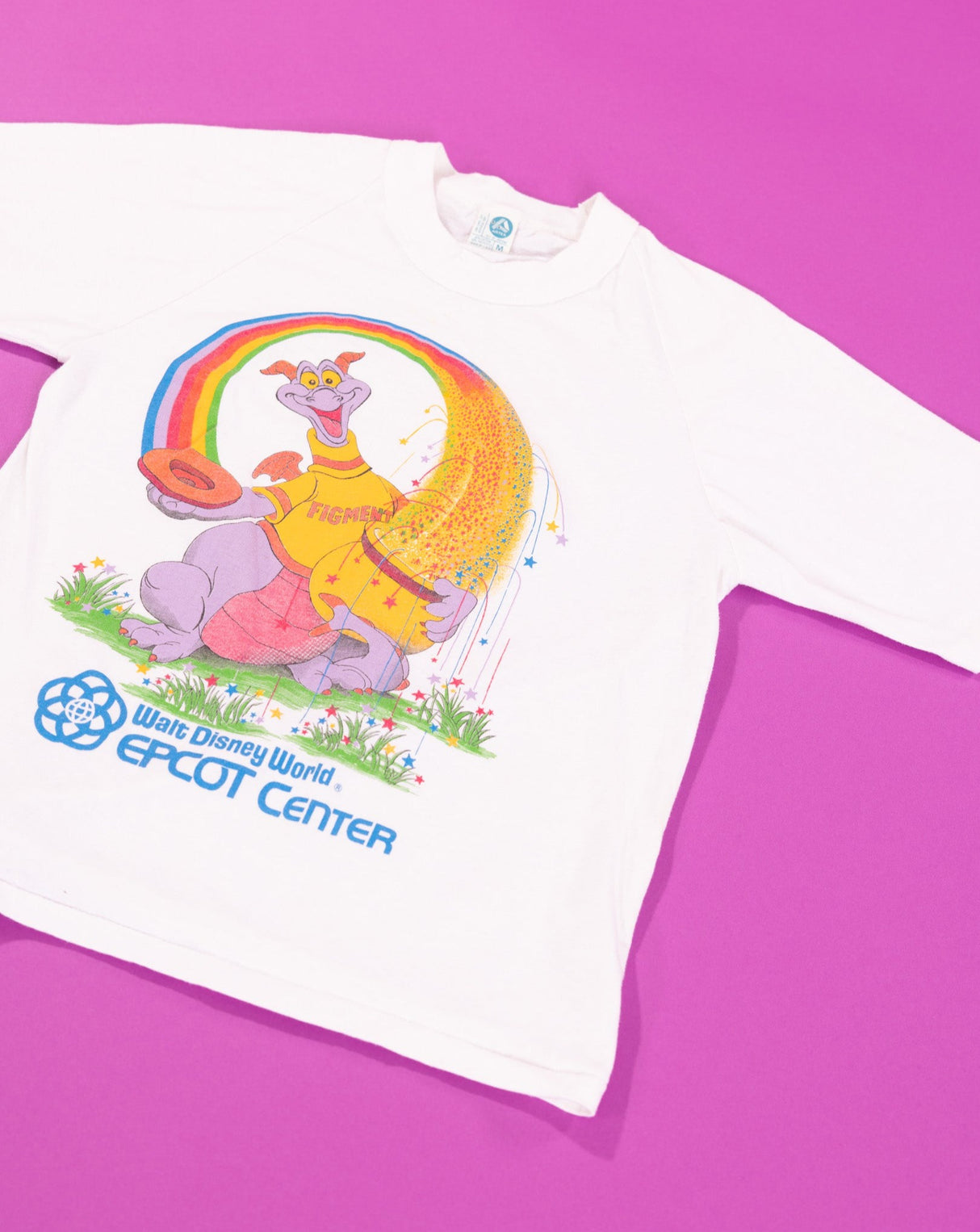 Rare Vintage 80s Walt Disney World Epcot Center Figment T-shirt