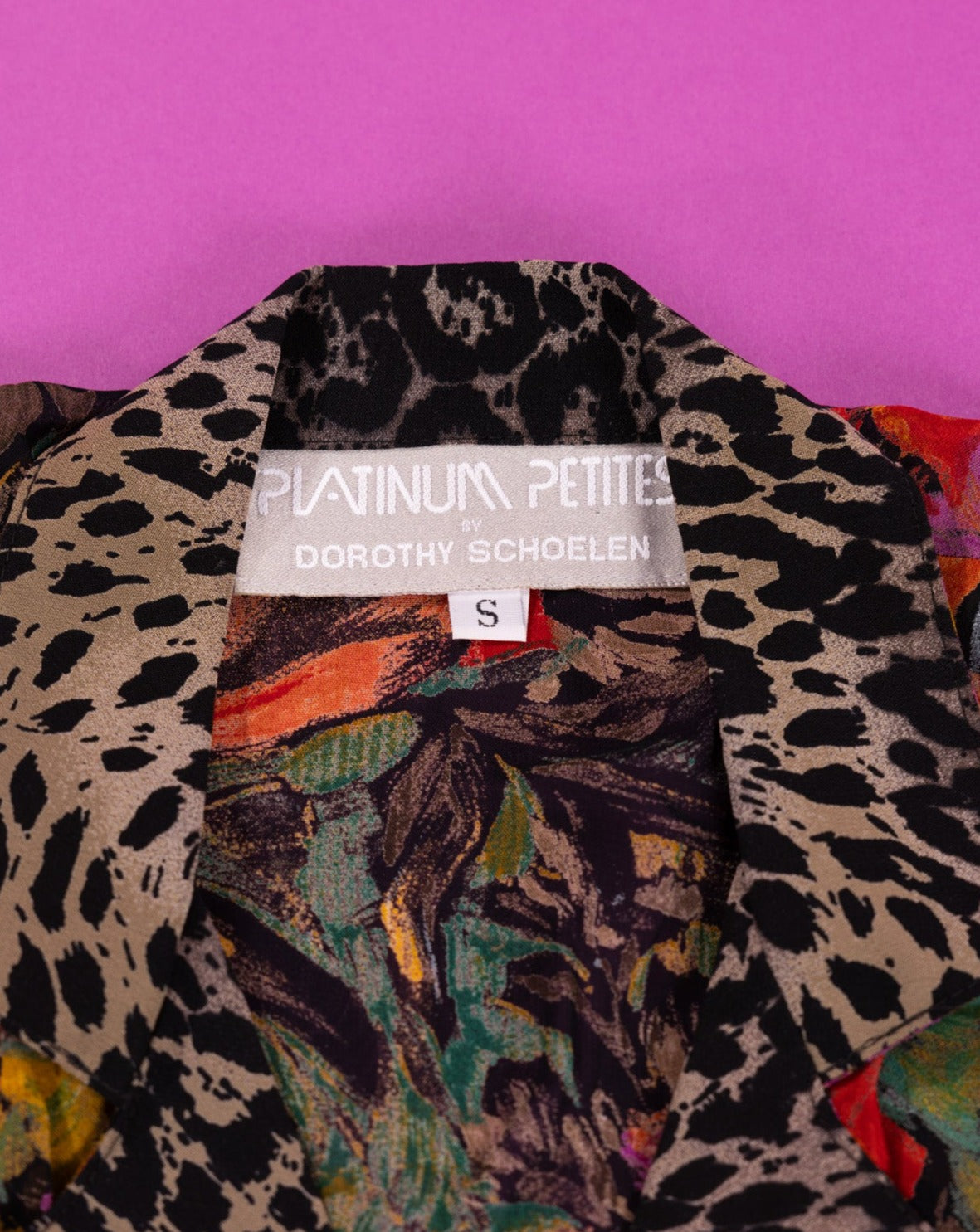 Vintage 90s Platinum Petites Retro Fall Button Up & Shorts Set