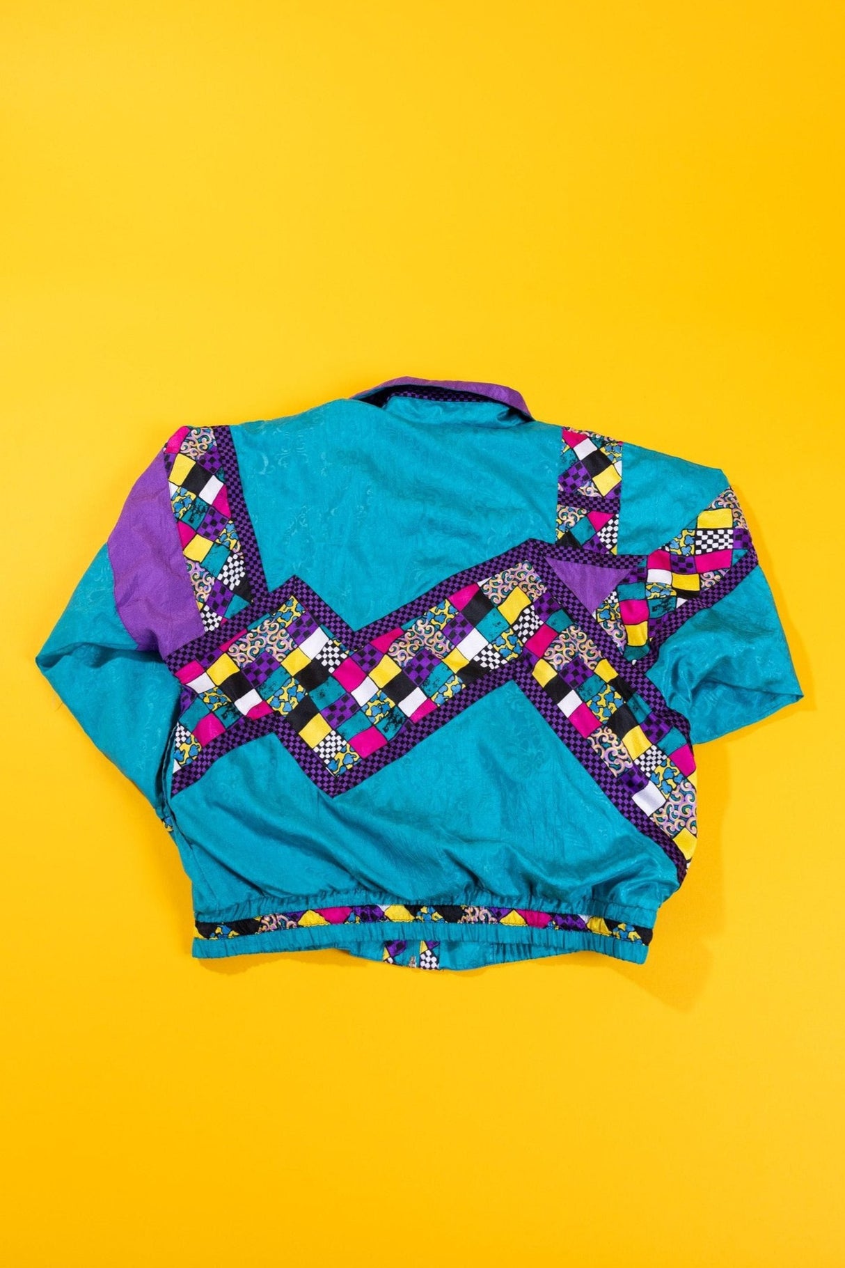 Vintage 90s Lavon Windbreaker (Teal/Purple)