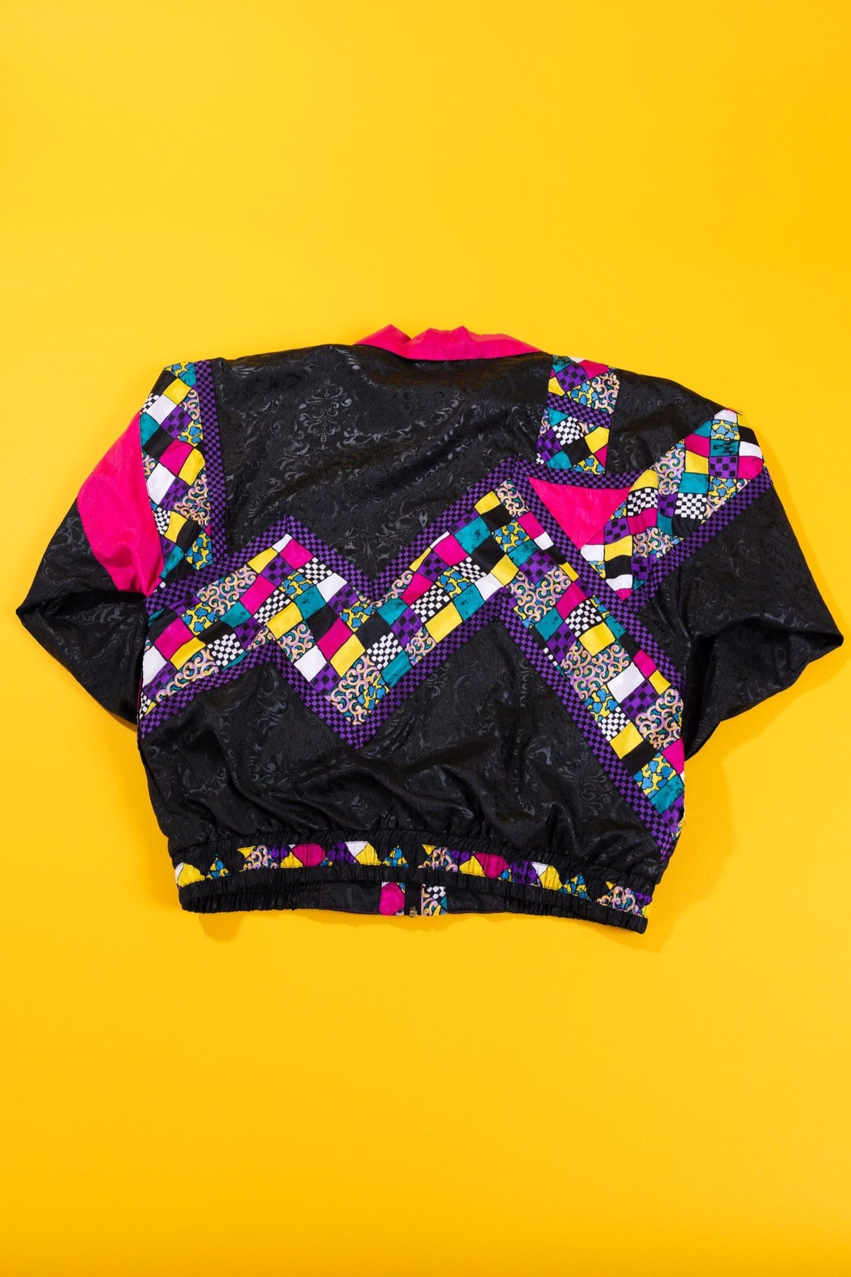 Vintage 90s Lavon Windbreaker (Black/Pink)