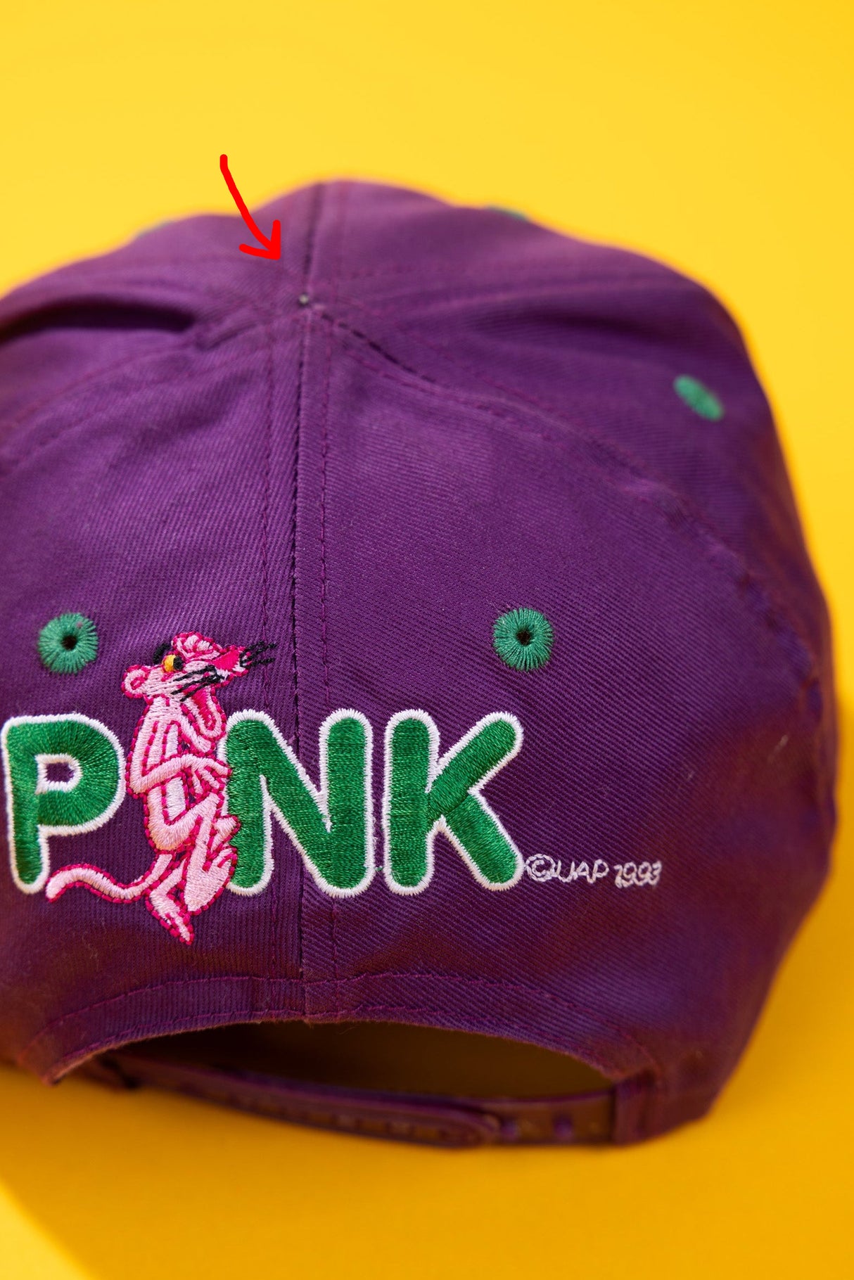 Vintage 1993 Pink Panther Snapback Hat