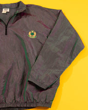 Vintage 90s Ireland Iridescent Quarter Zip Windbreaker Jacket