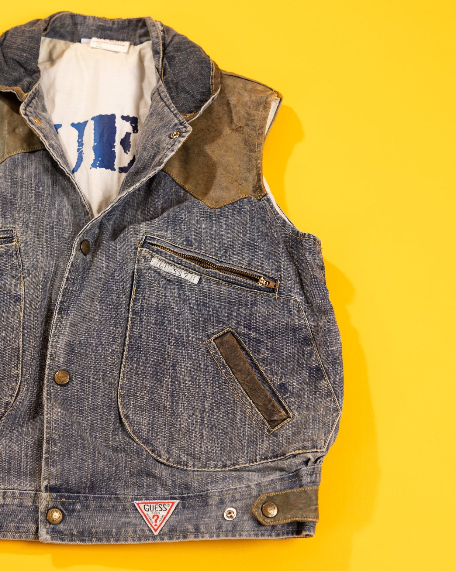 Rare Vintage 80s Guess by Georges Marciano Denim Vest