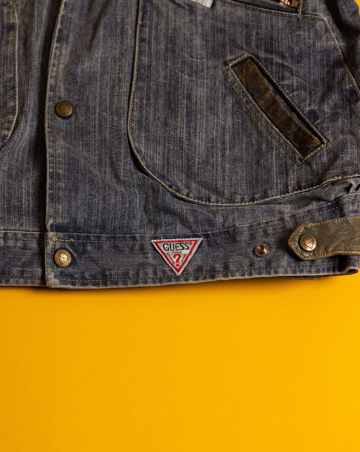 Rare Vintage 80s Guess by Georges Marciano Denim Vest