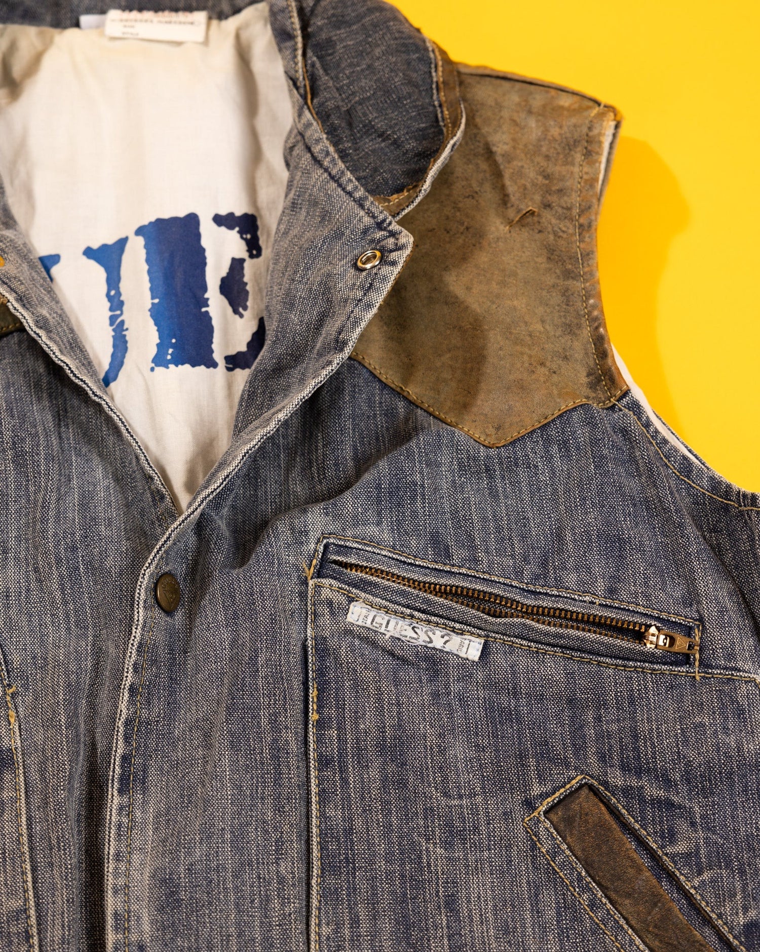 Rare Vintage 80s Guess by Georges Marciano Denim Vest