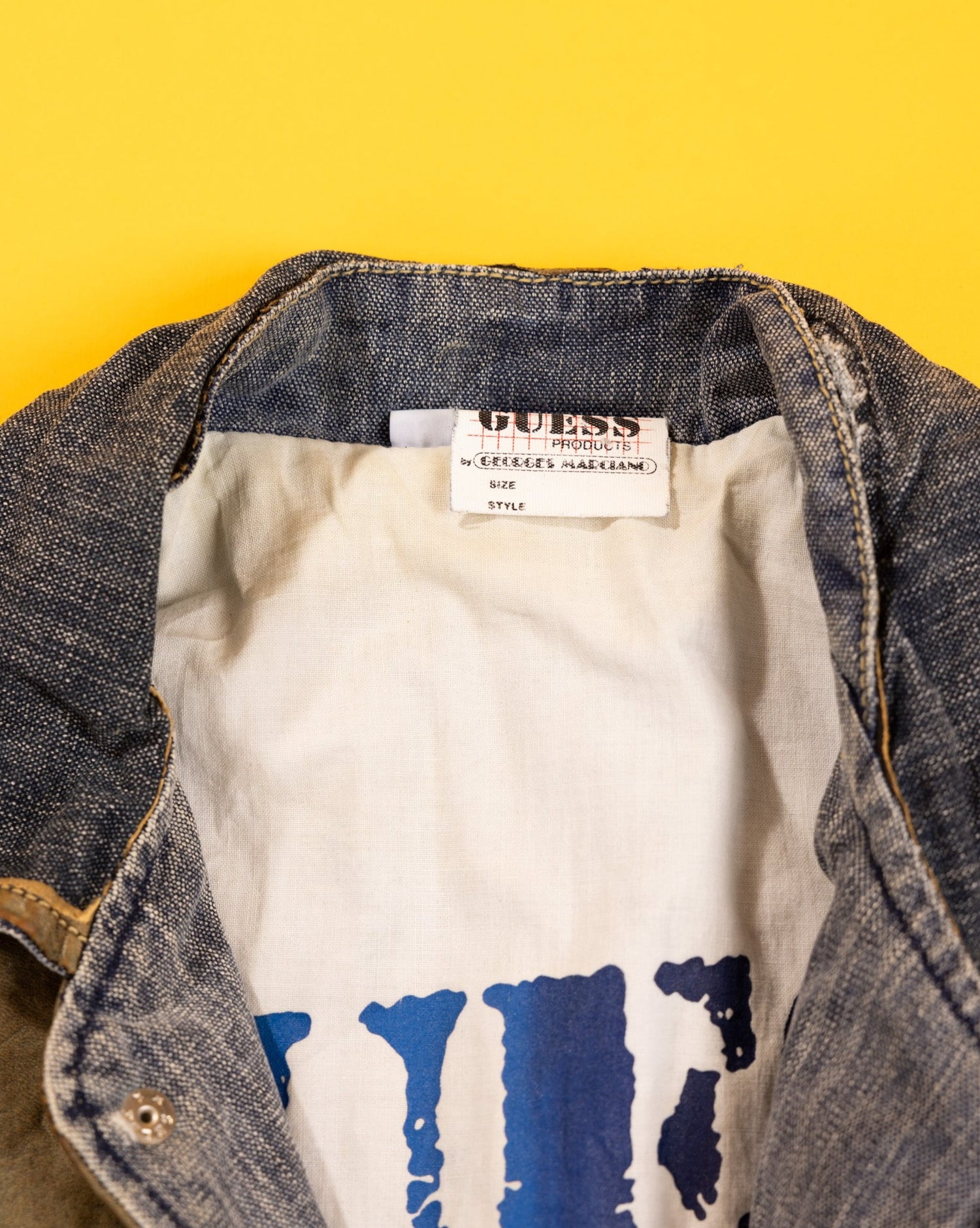 Rare Vintage 80s Guess by Georges Marciano Denim Vest