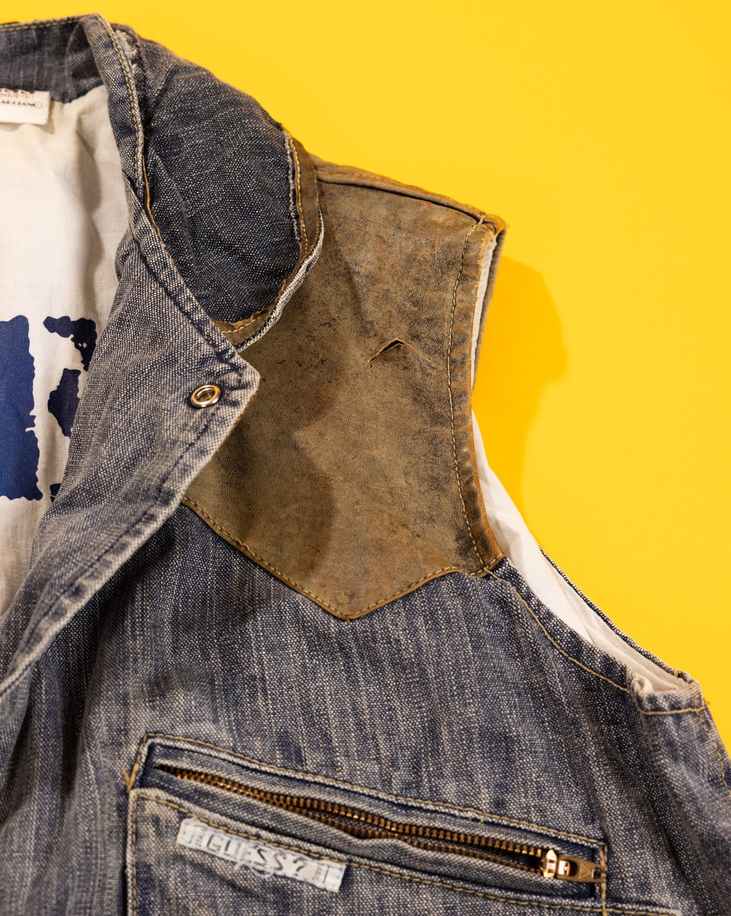 Rare Vintage 80s Guess by Georges Marciano Denim Vest