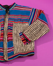 Vintage 90s Guatemalan Festival Bomber Jacket