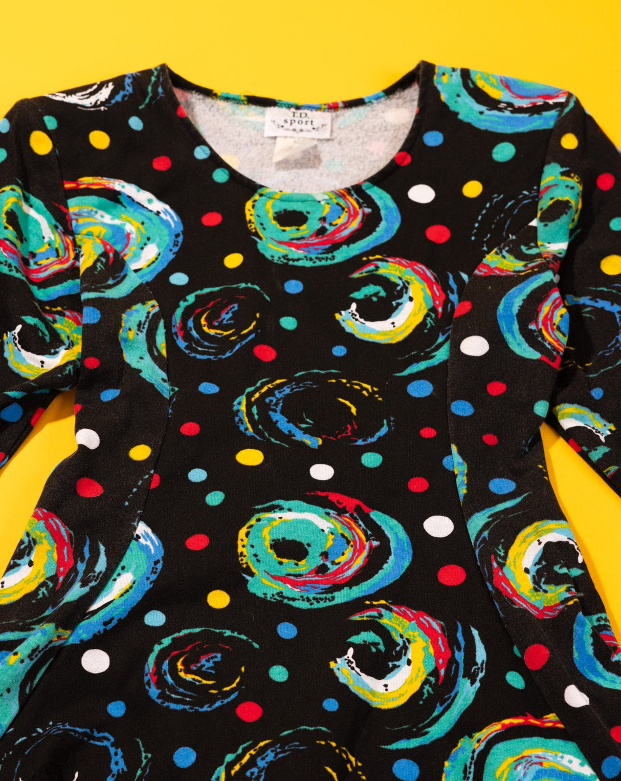 Vintage 80s T.D. Sport Retro Dress