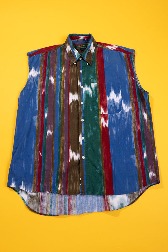 Vintage 90s Colours by Alexander Julian Sleeveless Button Down