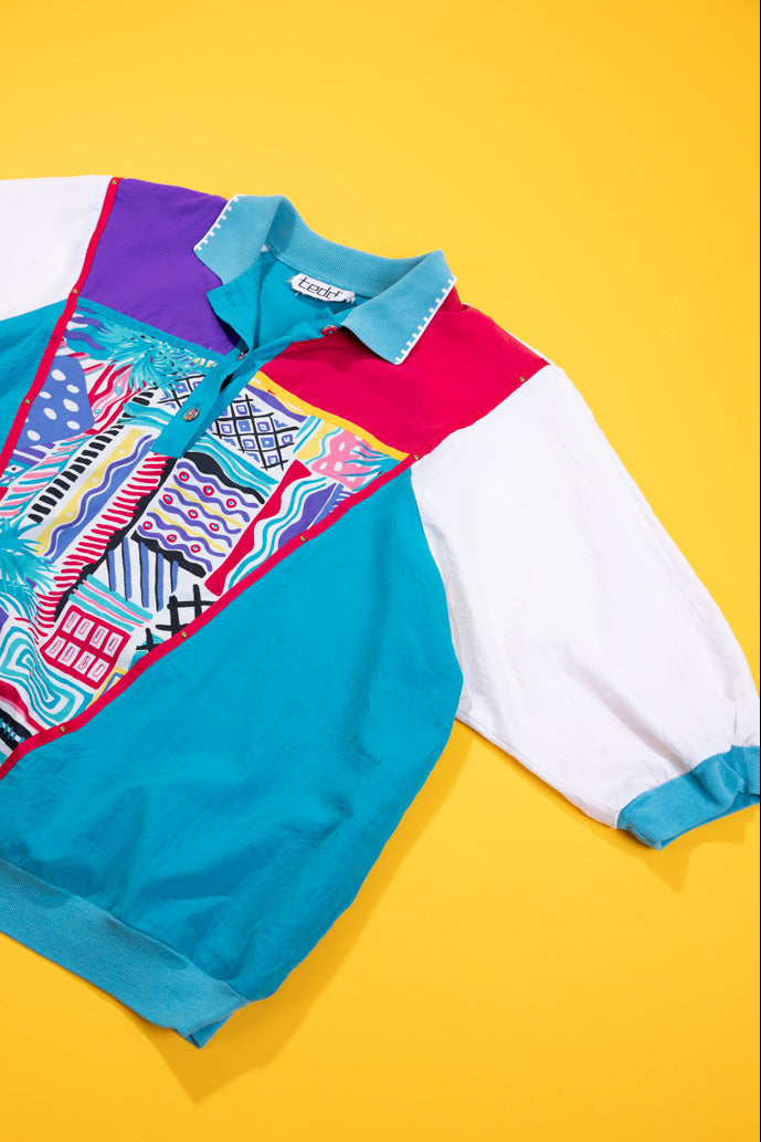 Vintage 80s Teddi Short Sleeve Pullover