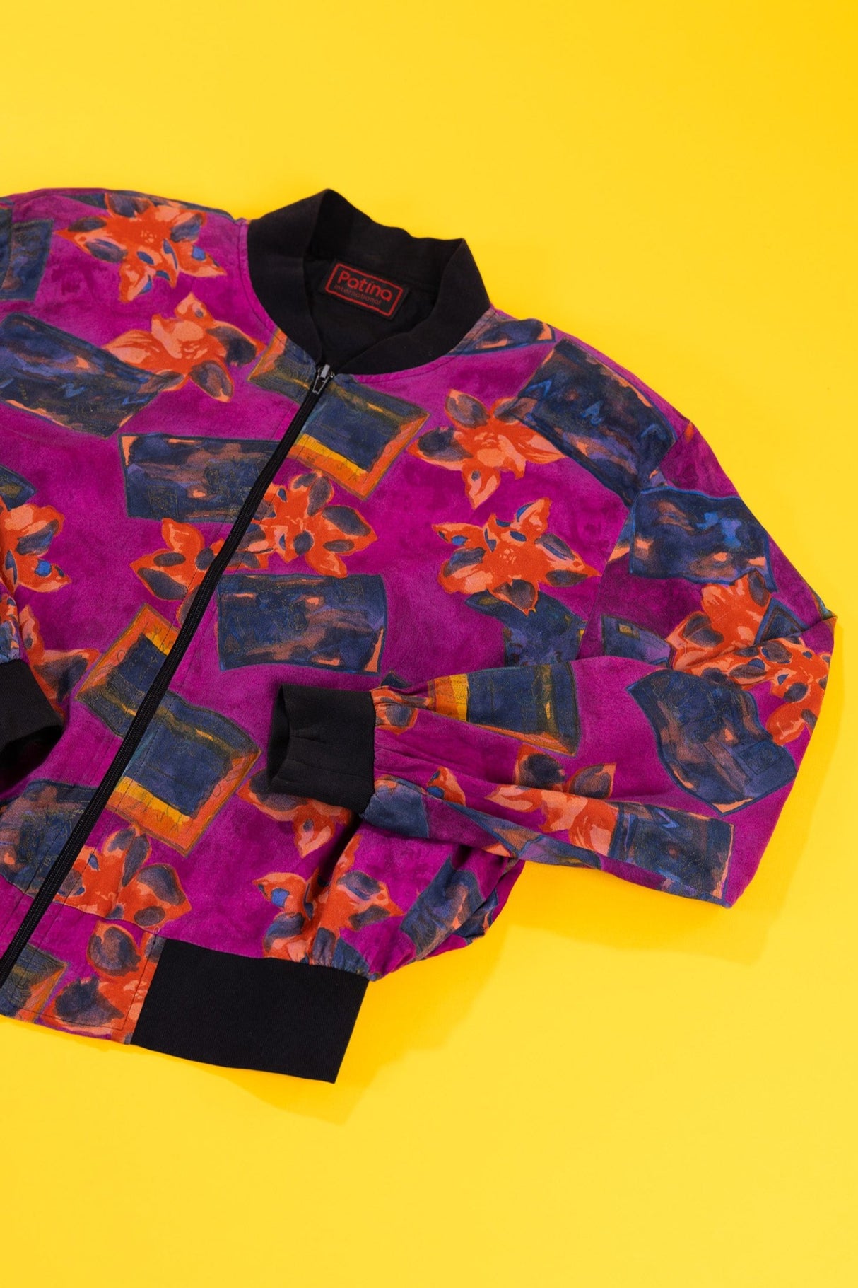 Vintage 80s Patina Bomber Jacket