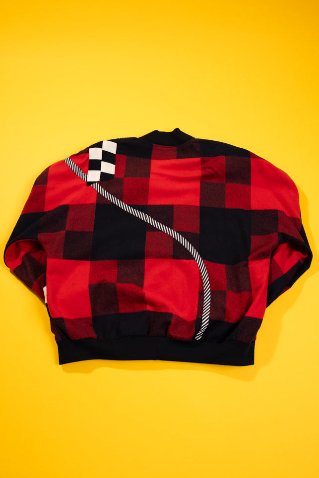 Vintage 90s Canvasback Plaid Cardigan Sweater