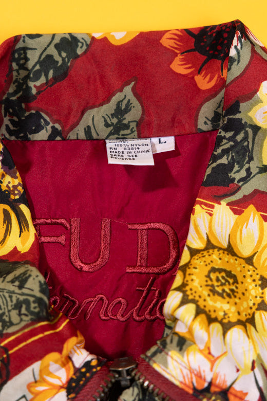 Vintage 80s Fuda International Silk Jacket