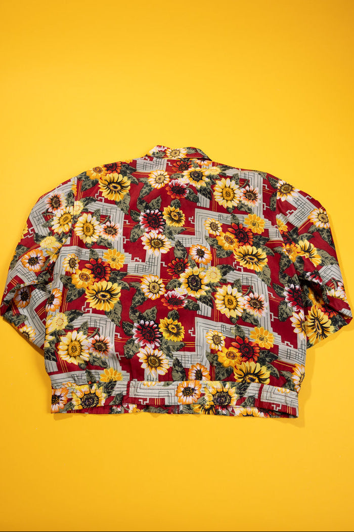 Vintage 80s Fuda International Silk Jacket