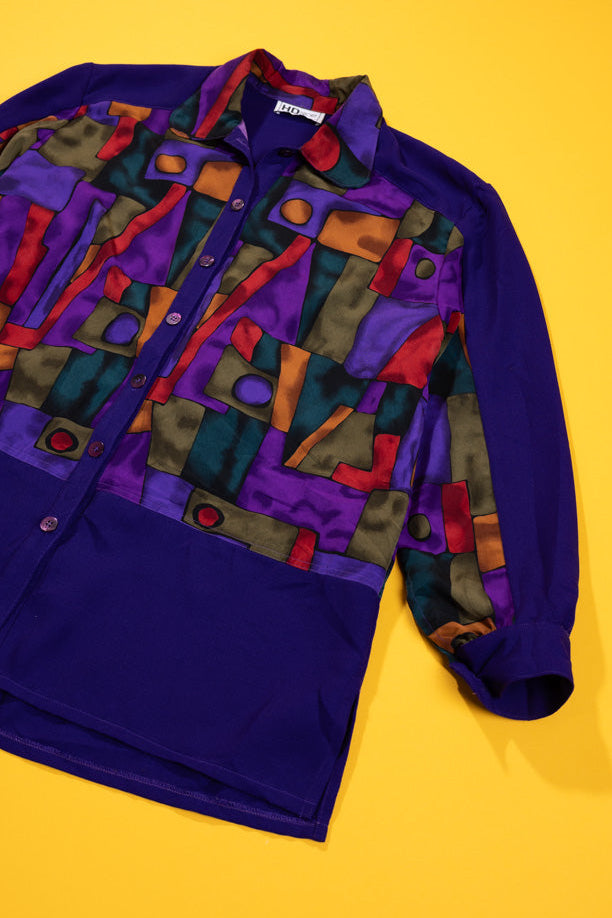 Vintage 80s HD Sport Retro Button Down