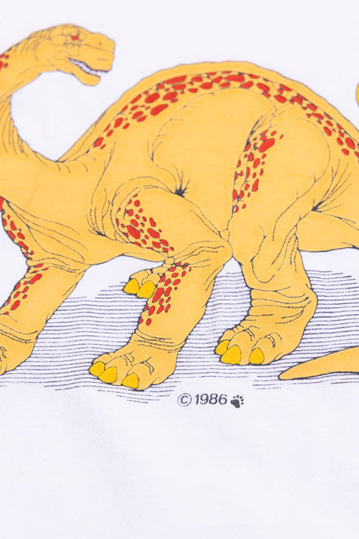 Vintage 1986 Brontosaurus Dino T-shirt (Kids - 6/8)
