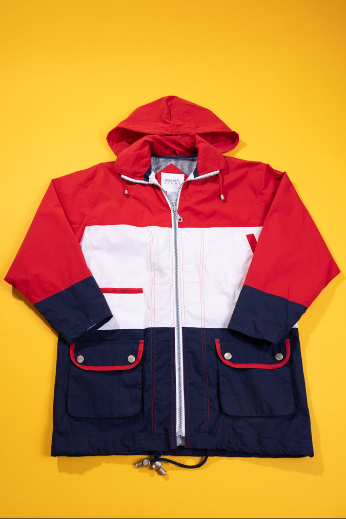 Vintage 90s Jaclyn Smith Sport Jacket (red/blue/white)
