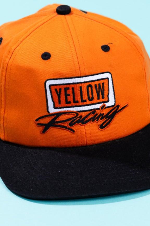 Vintage 90's Yellow Racing Snapback Hat